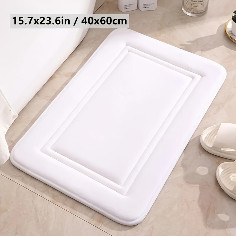 PlushStep | Vintage koraalkleurige fleece badmat – absorberend, antislip, zacht tapijt voor keuken en badkamer