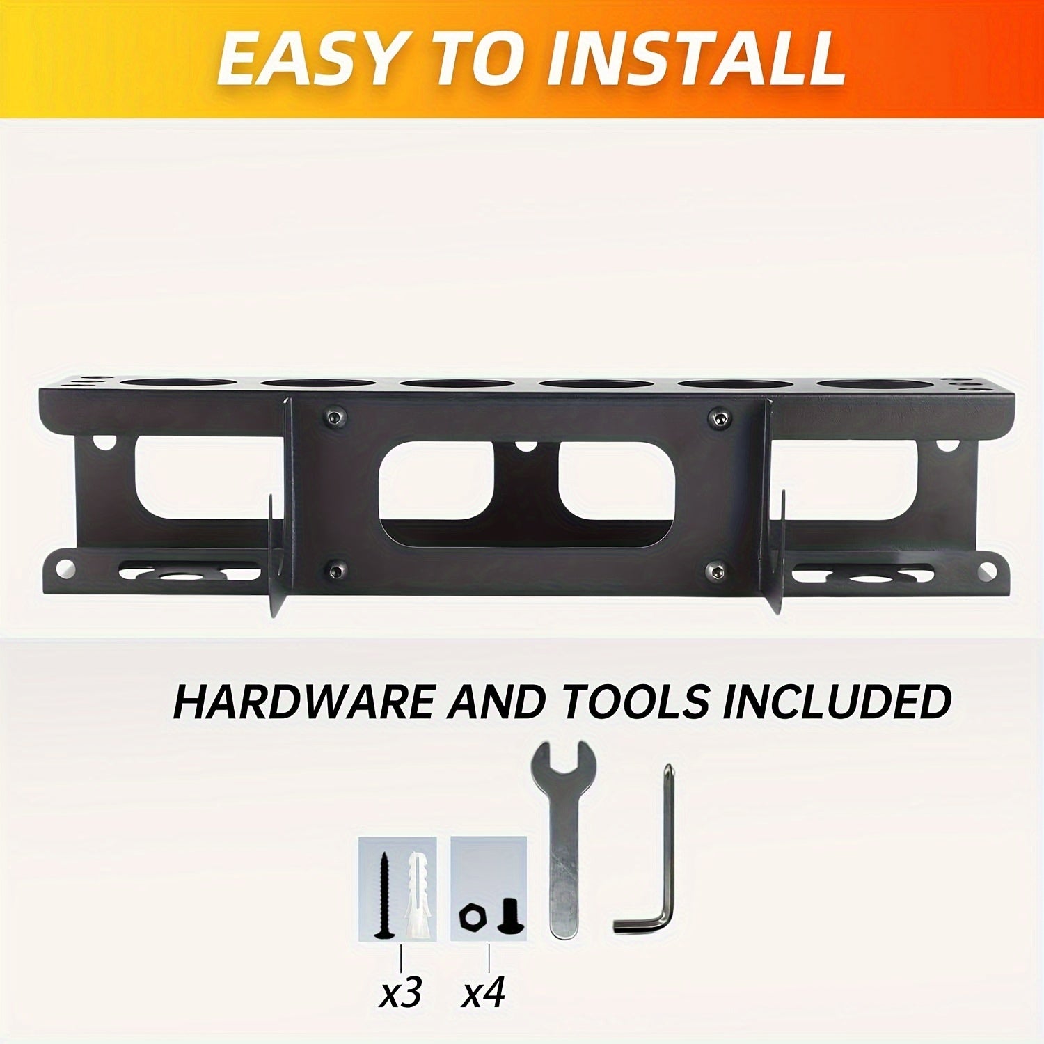 CaulkDock | Metalen kitpistool- en buishouder voor wandmontage – Opbergruimte voor werkplaats en garage