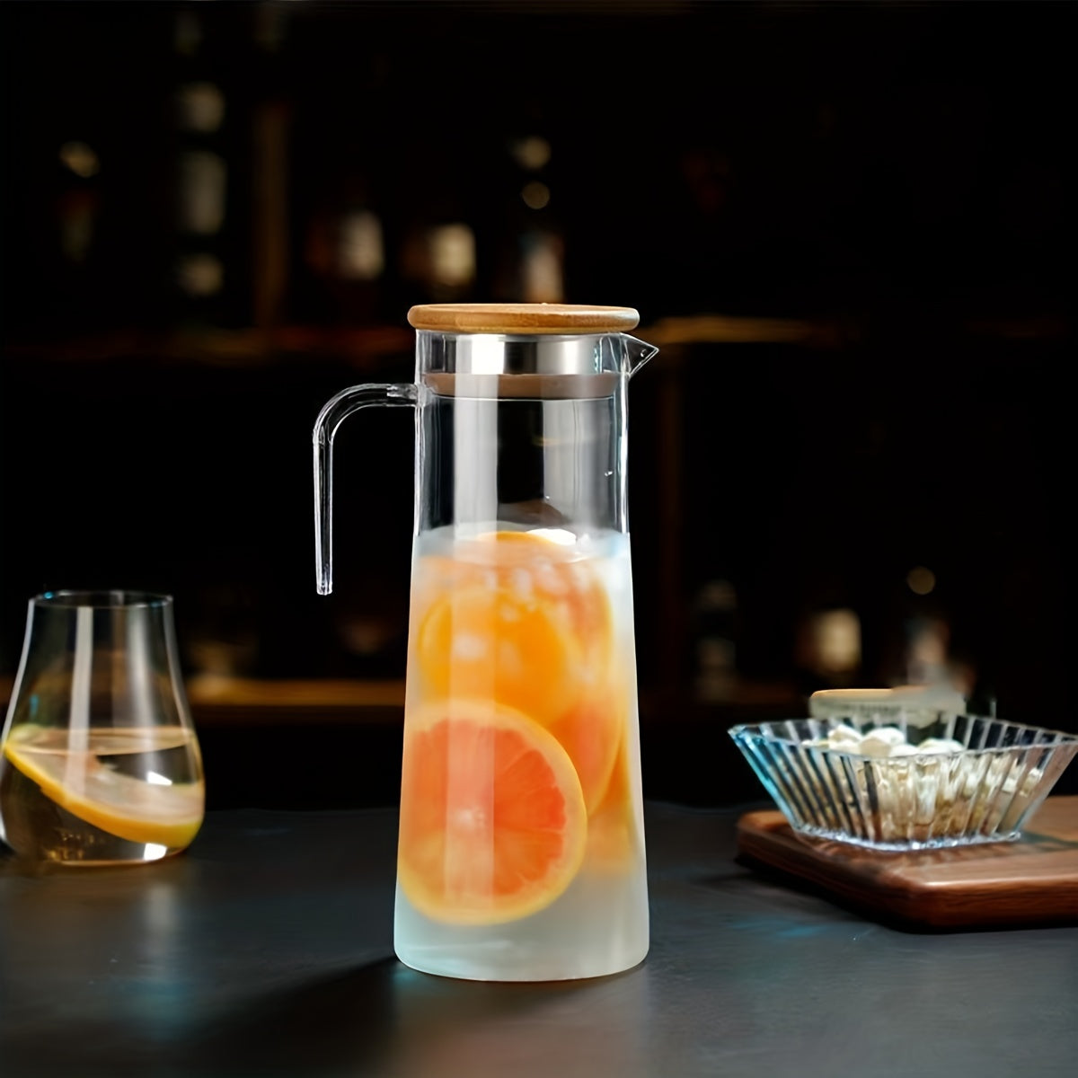 CrystalPour | Transparante waterkan met deksel - Drinkgerei voor zwaar gebruik