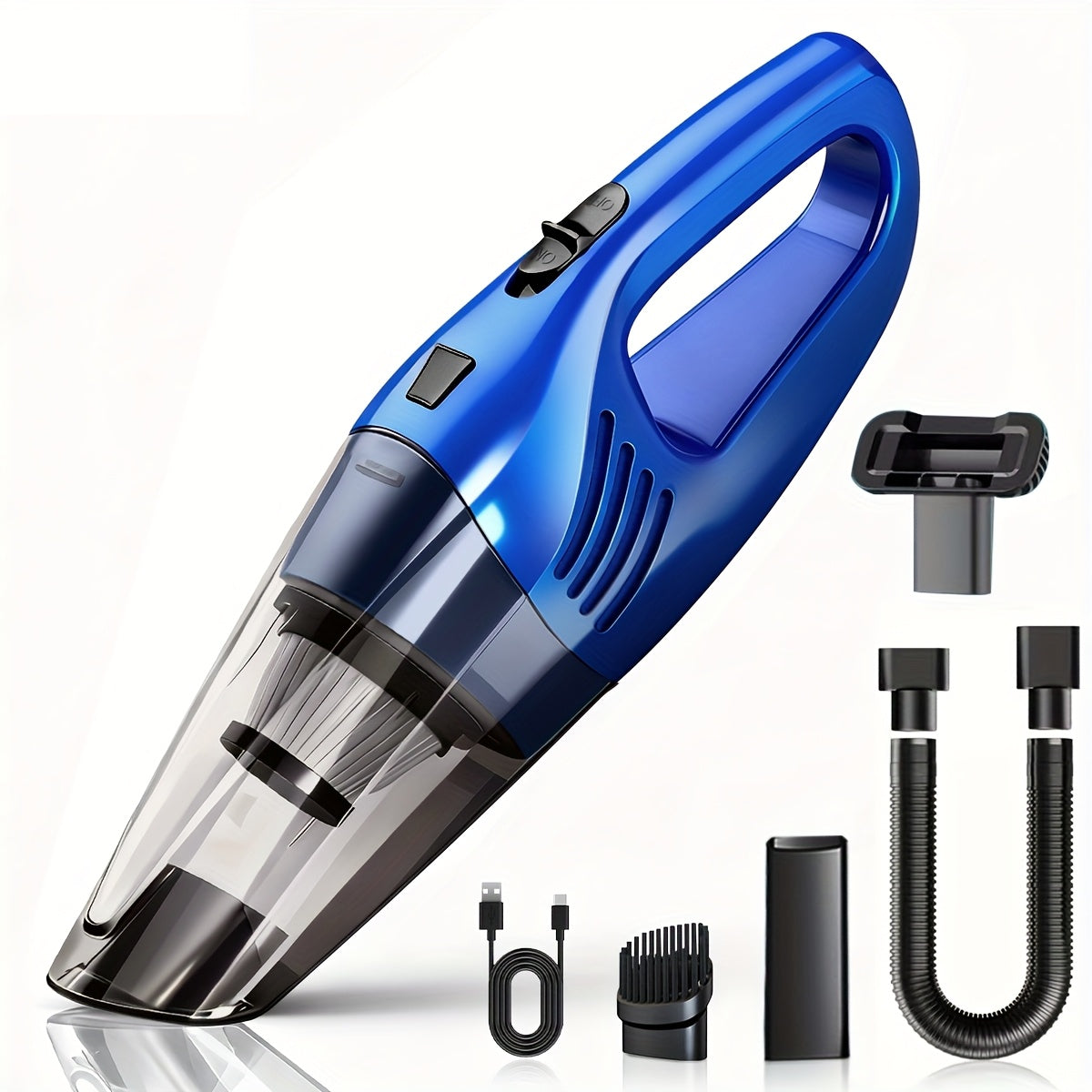 SwiftClean | Draadloze handstofzuiger – 4 kPa sterke zuigkracht, draagbare mini-USB-steelstofzuiger