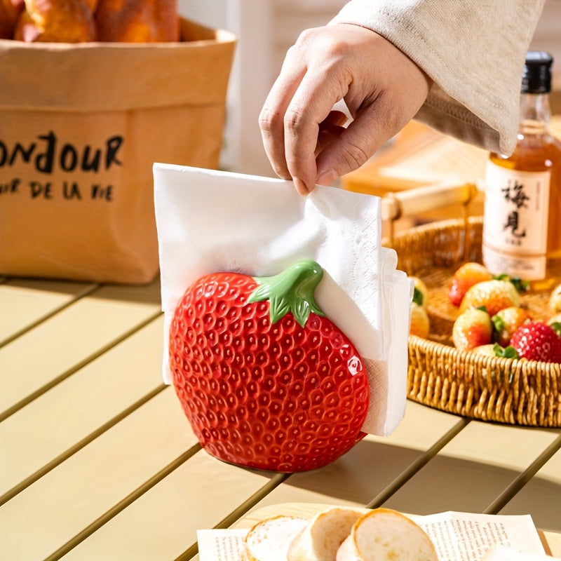 BerryHold | Papieren Handdoek- en Servethouder voor Restaurant – Keramische Opbergdoos