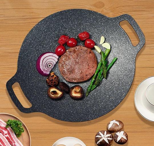 GrillaRock | Grillpan met antiaanbaklaag - geschikt voor inductie, rookvrij grillen