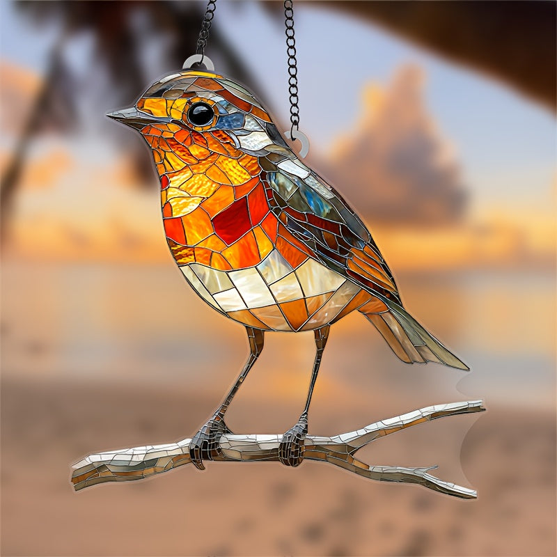 SunFlutter | Acryl Vogel Zonneschijnvanger, Hangende Muurdecoratie