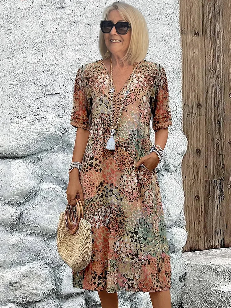 Ardynia | Dames Chic Midi Jurk – Stijlvolle Outfit voor Elke Dag en Speciale Gelegenheden