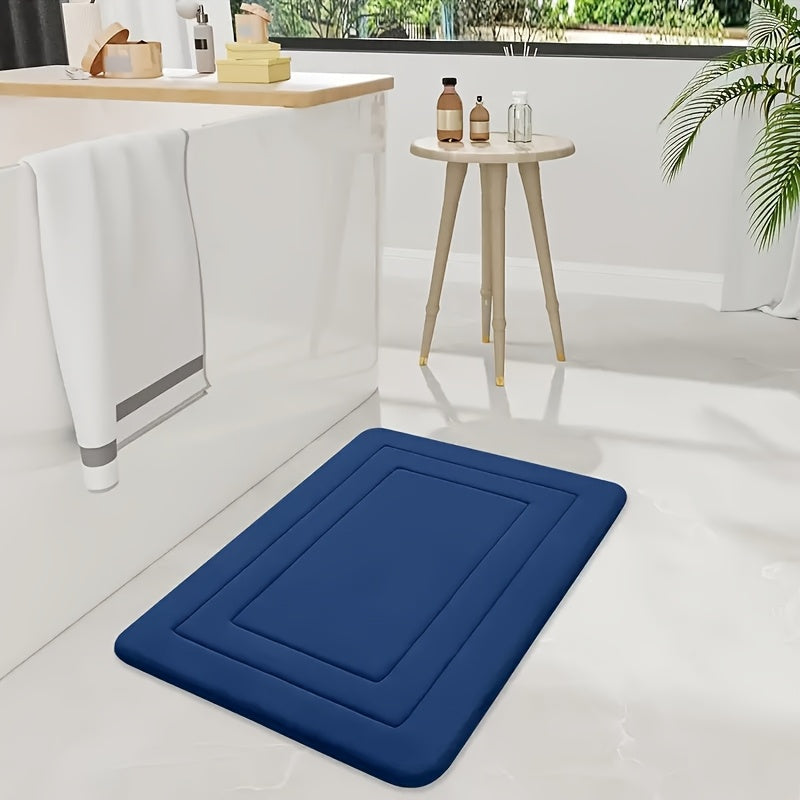 PlushStep | Vintage koraalkleurige fleece badmat – absorberend, antislip, zacht tapijt voor keuken en badkamer