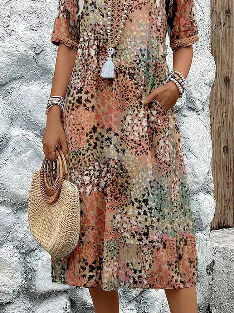Ardynia | Dames Chic Midi Jurk – Stijlvolle Outfit voor Elke Dag en Speciale Gelegenheden