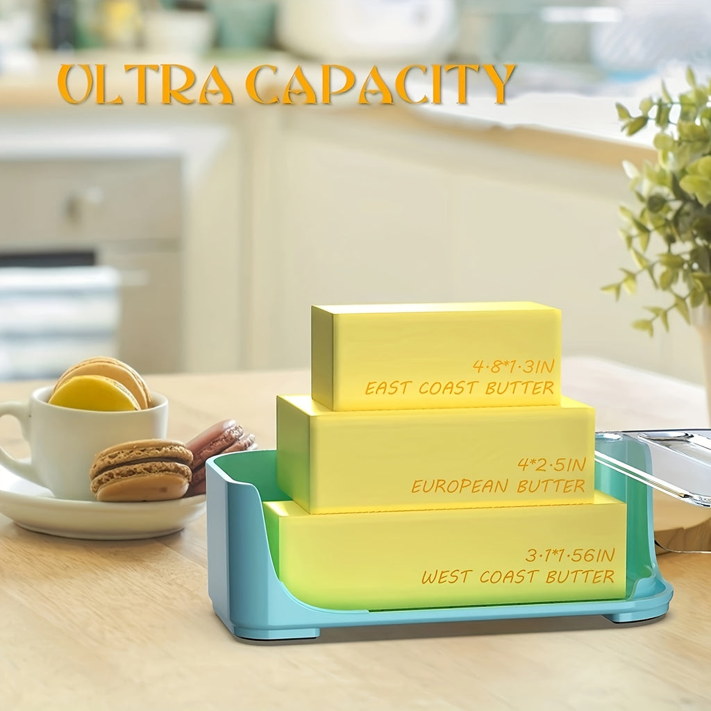 ButterVault | Duurzame plastic botervloot met deksel – grote luchtdichte opslagcontainer voor keuken en koelkast