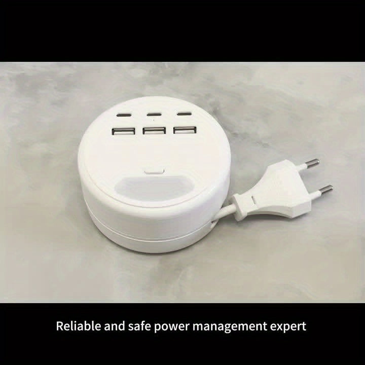 PlugMate | Multifunctionele stekkerdoos & USB-oplader – verlengsnoer van 1,2 m