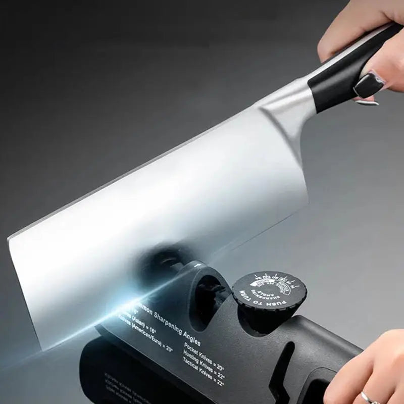 KnifeAid | 4-in-1 multifunctionele messenslijper – Professionele keukenslijper voor messen, scharen en gereedschap