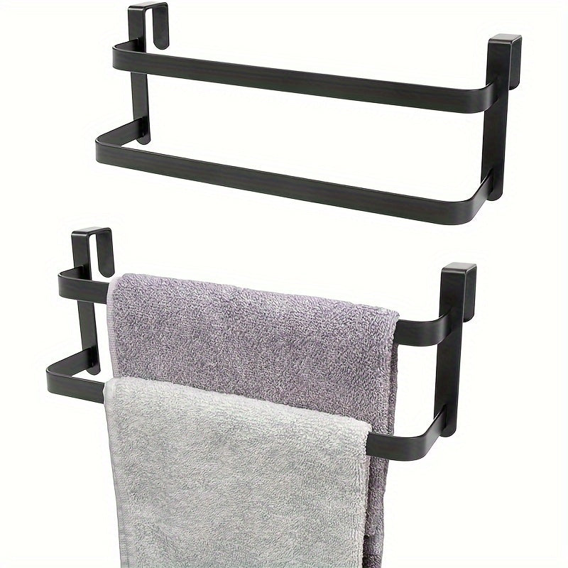 TowelTwin | Dubbele keuken- en badkamerkast handdoekenrek – Over de deur, handdoekhouder