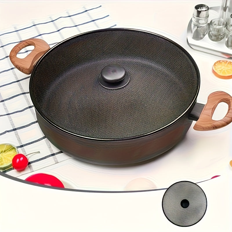 SplatterShield | Hittebestendig anti-spat gaasdeksel voor pannen 20–30 cm – anti-spatbescherming