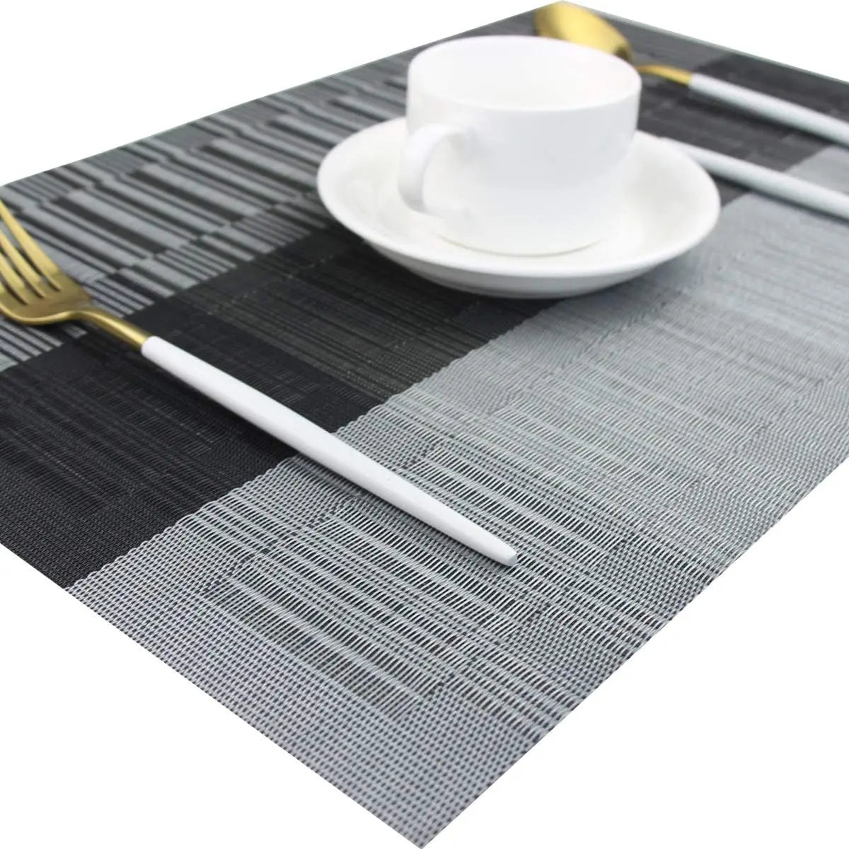 RustiMat | Rustiek Geweven Placemats - Wasbare Hittebestendige Tafelmatten voor Eettafel Decor