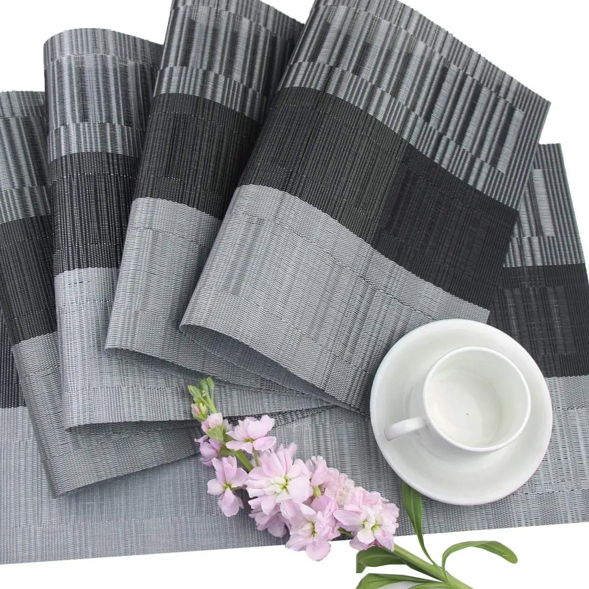 RustiMat | Rustiek Geweven Placemats - Wasbare Hittebestendige Tafelmatten voor Eettafel Decor
