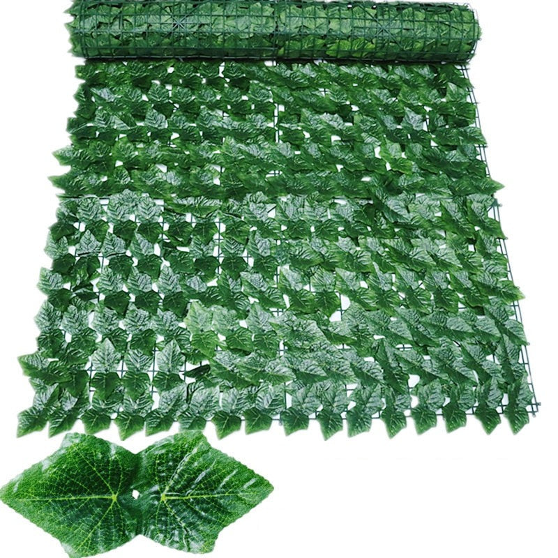 LeafBarrier | Kunstmatige privacy schuttingpanelen – kunstmatige klimopblad-scherm