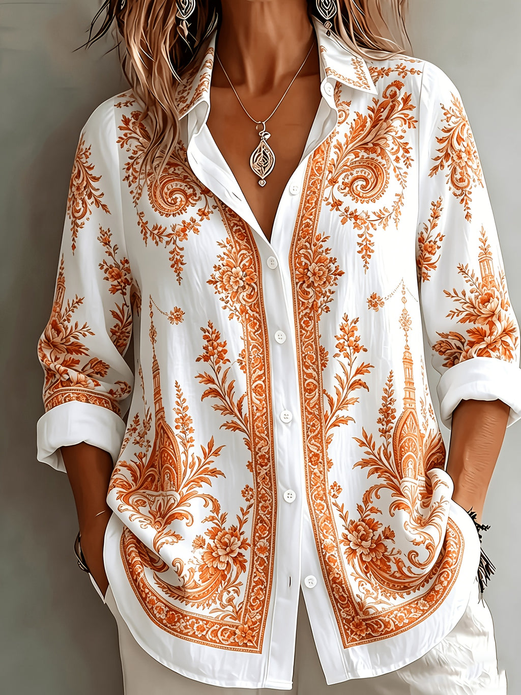 Velyn | Casual, elegante damesblouse – Ademende zomerbluis