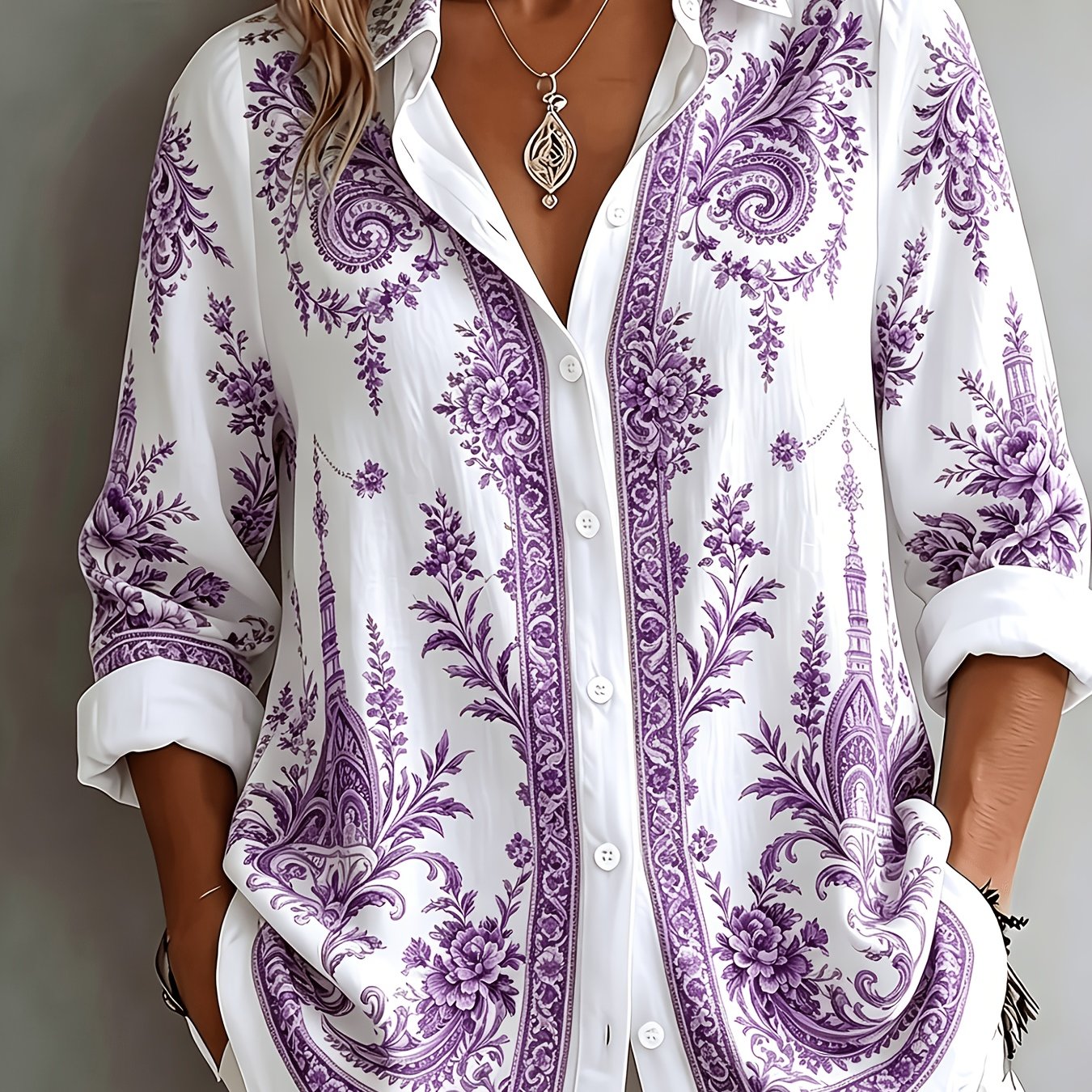 Velyn | Casual, elegante damesblouse – Ademende zomerbluis