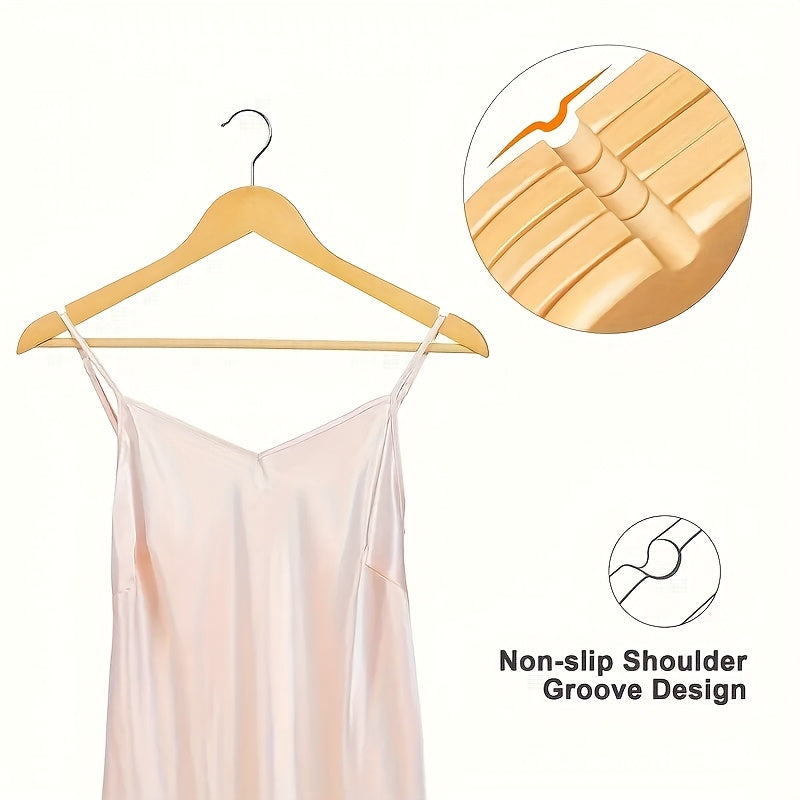 EverHanger | Duurzame Houten Overhemdhangers - Zware Kasthangers