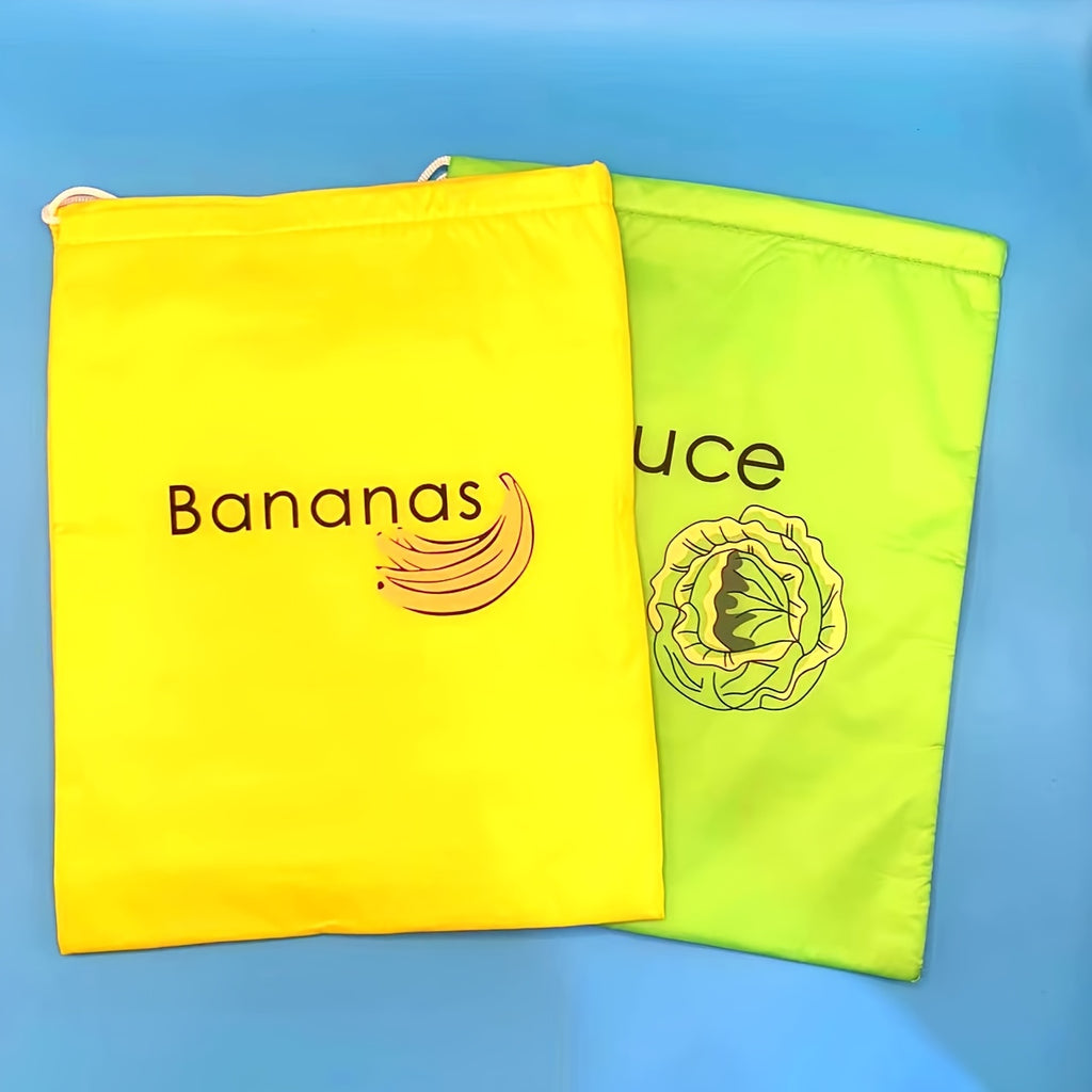 ProduceGuard | Herbruikbare Bananen Bewaarzak – Voedselveilig Nylon Groente- en Fruitzak met Aluminium Sluiting