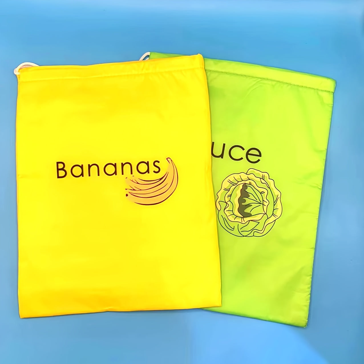 ProduceGuard | Herbruikbare Bananen Bewaarzak – Voedselveilig Nylon Groente- en Fruitzak met Aluminium Sluiting