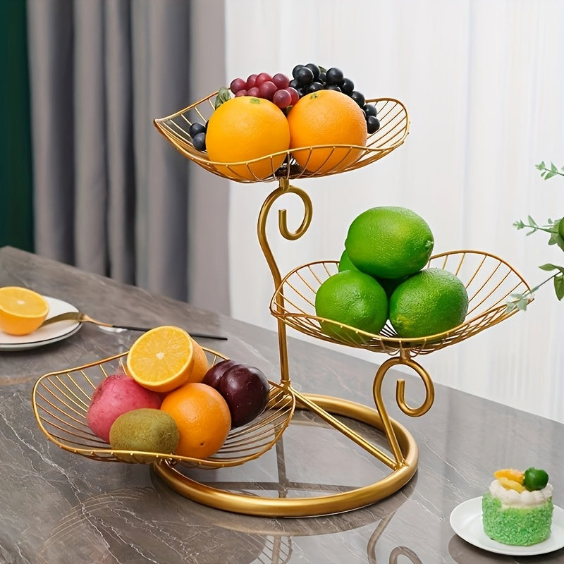 TrayTiers | Fruitschaalstandaard met 3 niveaus - Elegant dienblad voor snacks en desserts