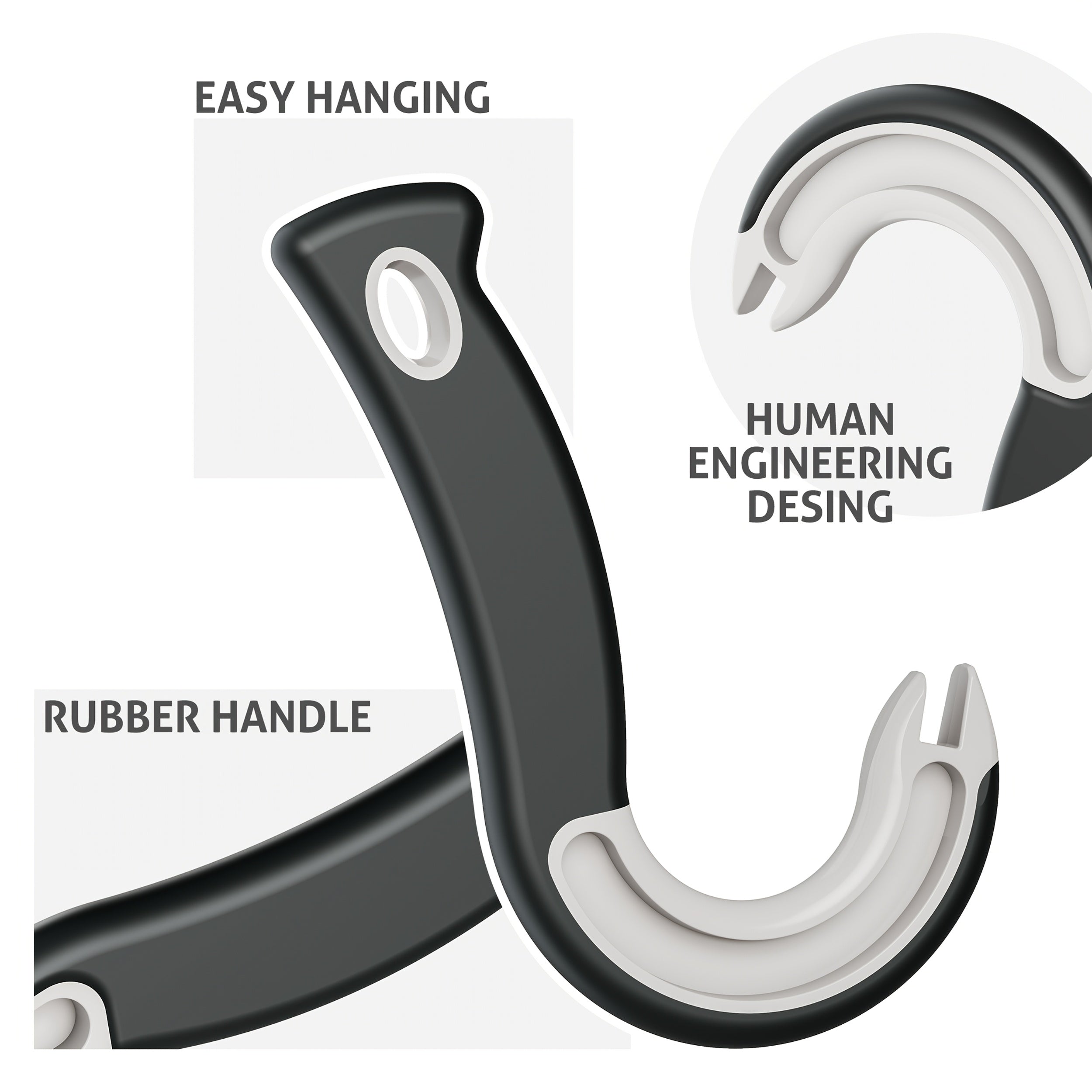 GripCan | Gemakkelijk vast te pakken blikopener met haak – Ergonomische duurzame handmatige blikopener