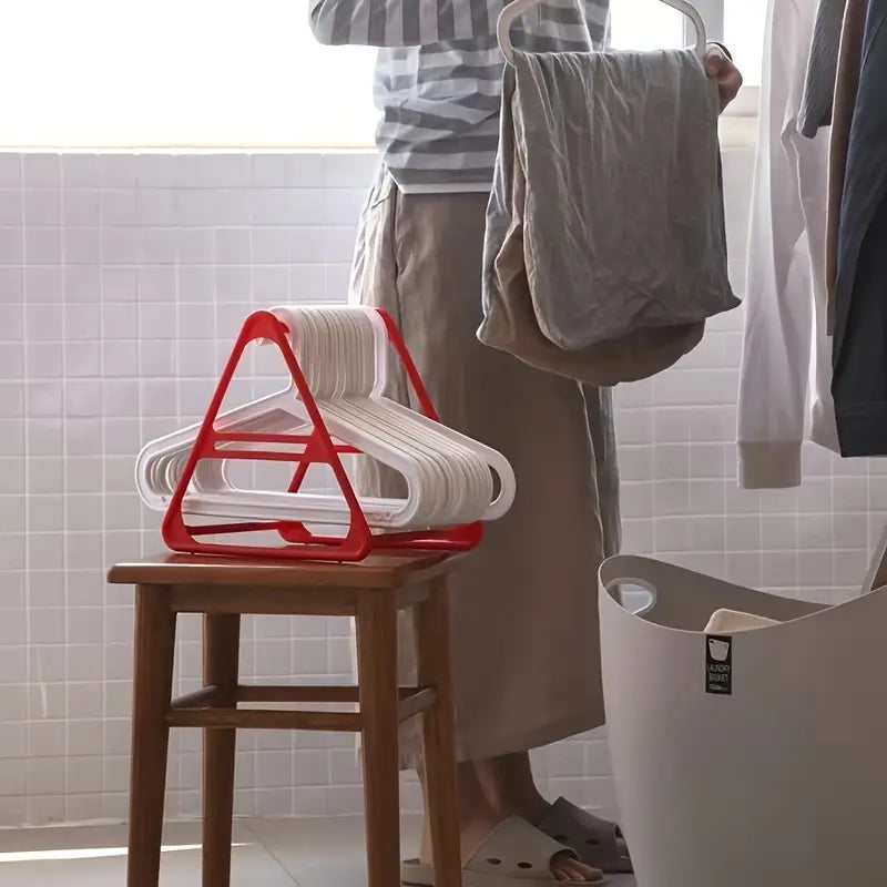 HangerPro | Ruimtebesparende Driehoekige Hanger Organizer – Boorloze Multifunctionele Opberger