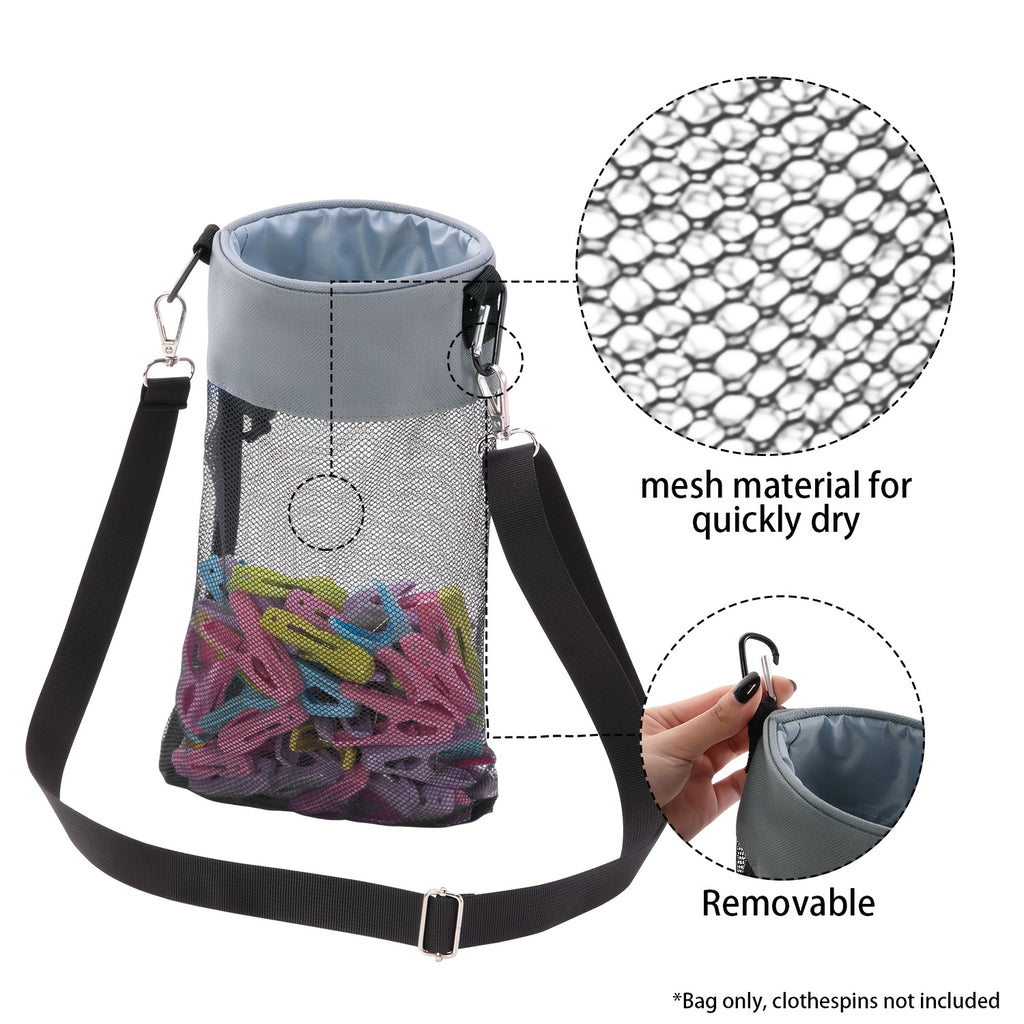 MeshNest | Ademende mesh opbergtas voor kleding met haken