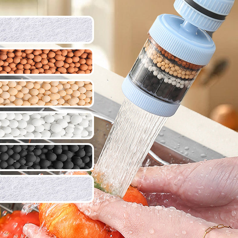 FlowPure | Waterfilter voor kraan – Op de kraan te monteren zuiveringsapparaat, spatwaterdicht