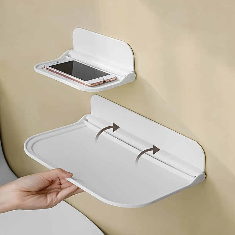 FlipShelf | Opvouwbare wandplank, verstelbaar, installatie zonder boren, ruimtebesparende organizer