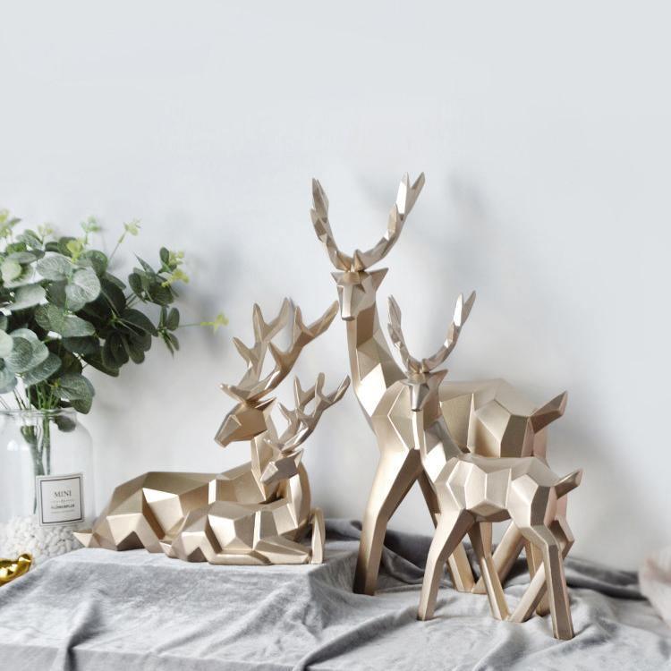 ArcticGrace | Luxe rendier sculptuur Duo