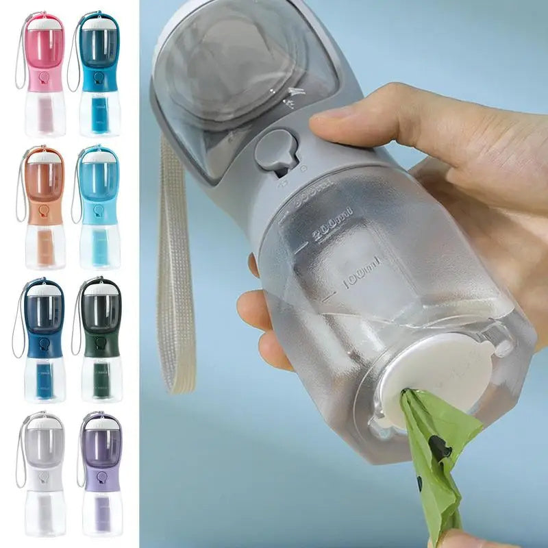 PupKit | 3-in-1 draagbare water-, voer- en afvalzak voor honden – Reisvriendelijke drinkbeker voor huisdieren