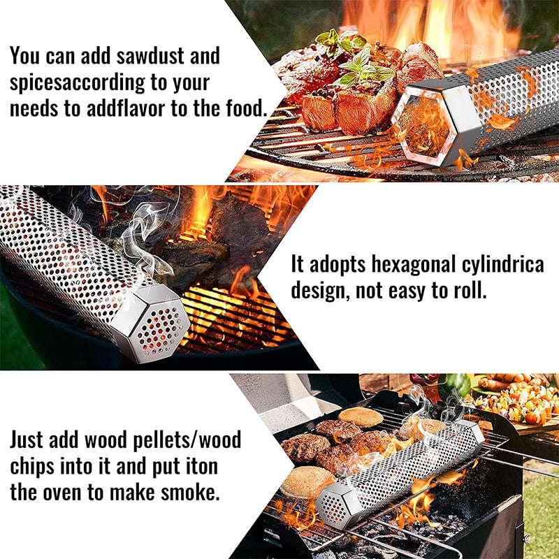 PitSmoke | Houtrookbuis - Langdurige 5 uur durende grill- en barbecuesmaak