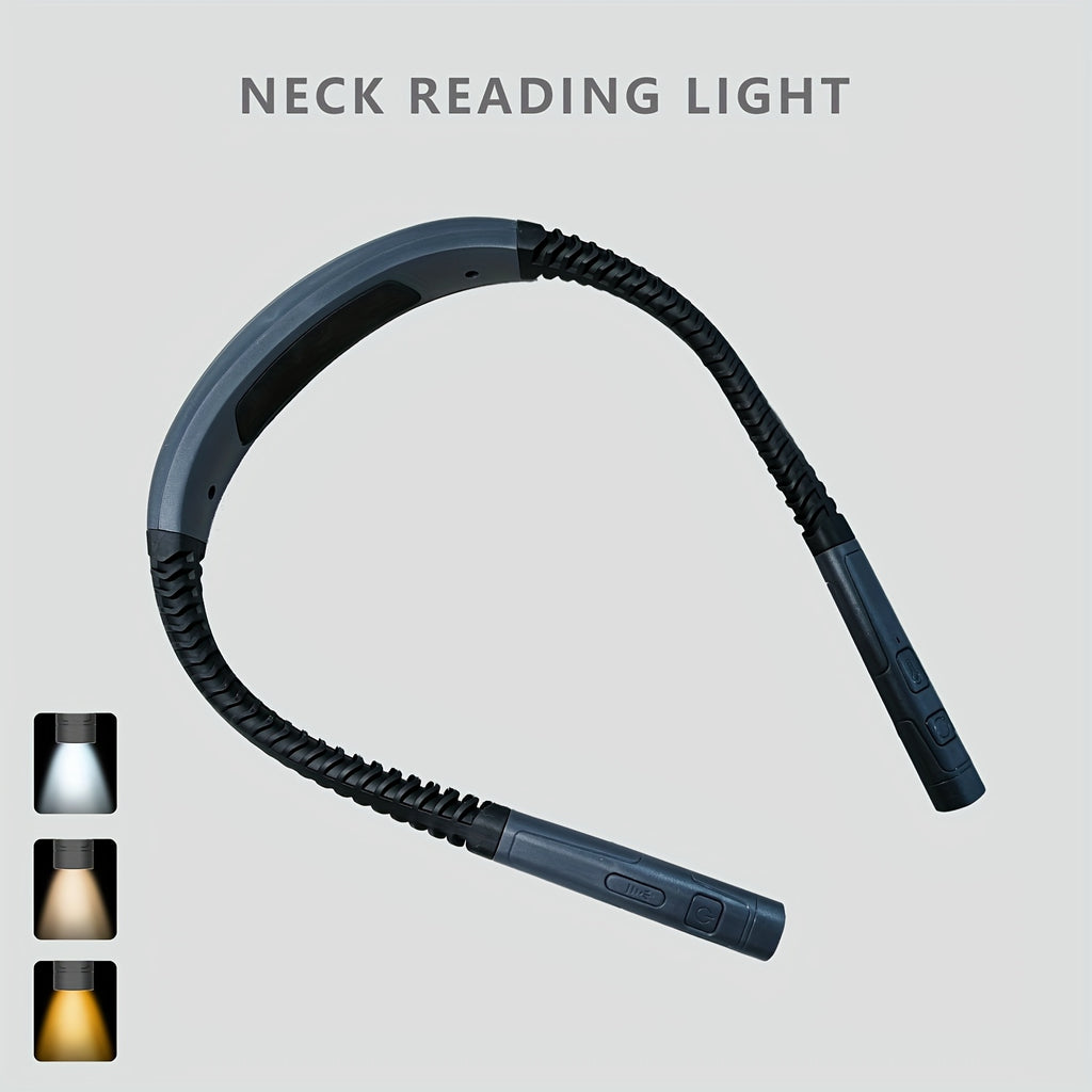 GlowBand | Dimbare oplaadbare nekleeslamp - USB-boeklamp voor lezen, breien, kamperen en werk