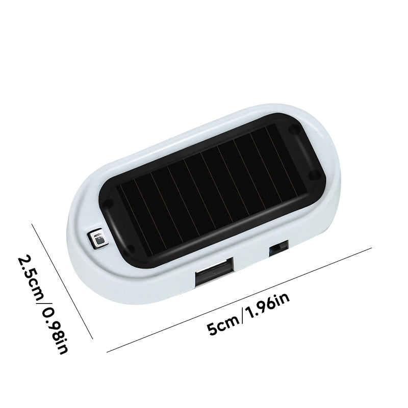 GuardBlink | Zonne-energie Auto Alarm Waarschuwingslamp – Anti-diefstal LED Beveiligingsknipperlicht