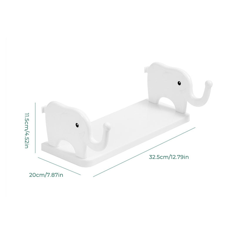 Shelfant | Opbergplank in de vorm van een olifant – leuk en functioneel, wandgemonteerd, duurzaam