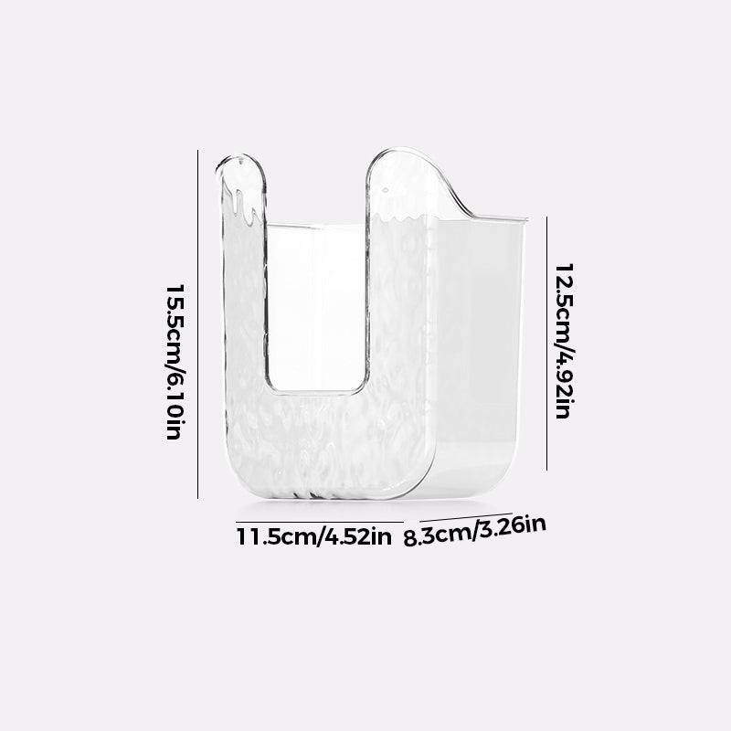 WipeNook | Boorvrije wandhouder voor tissues en doekjes - eenvoudige installatie, ruimtebesparend ontwerp