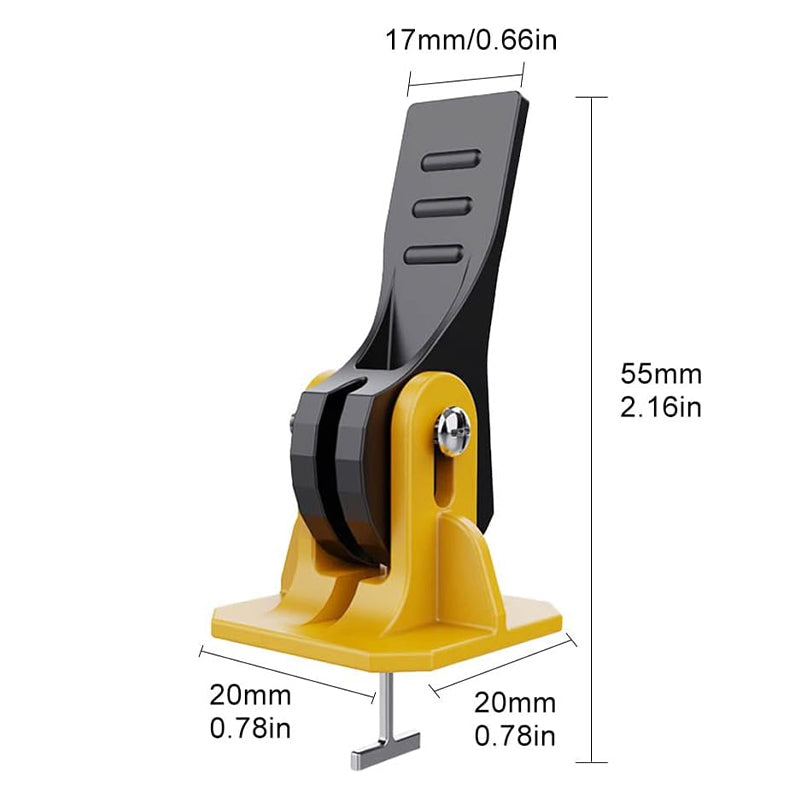 TilaFix | Tegelnivelleringssysteem – Set met clips en wiggen van 2 mm voor vloer- en wandtegels