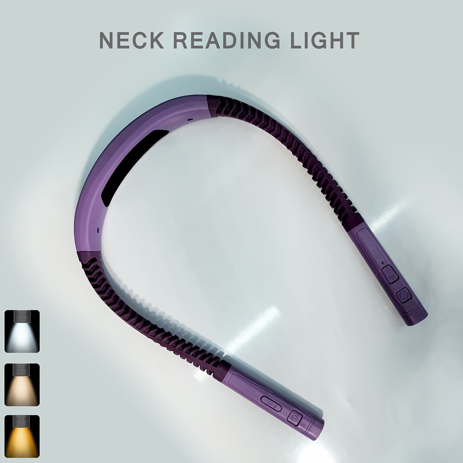 GlowBand | Dimbare oplaadbare nekleeslamp - USB-boeklamp voor lezen, breien, kamperen en werk