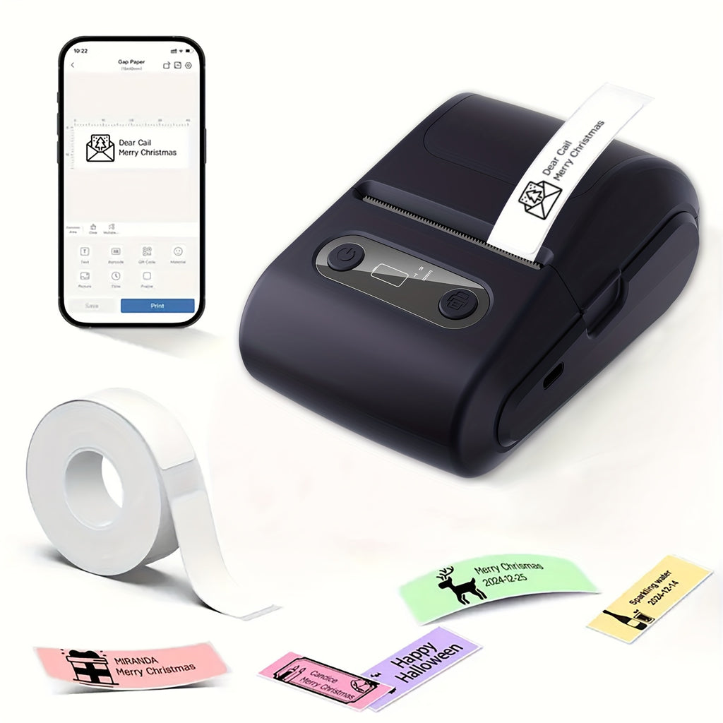 Printix | Compacte draadloze thermische labelprinter — Mini-barcode- en stickermaker