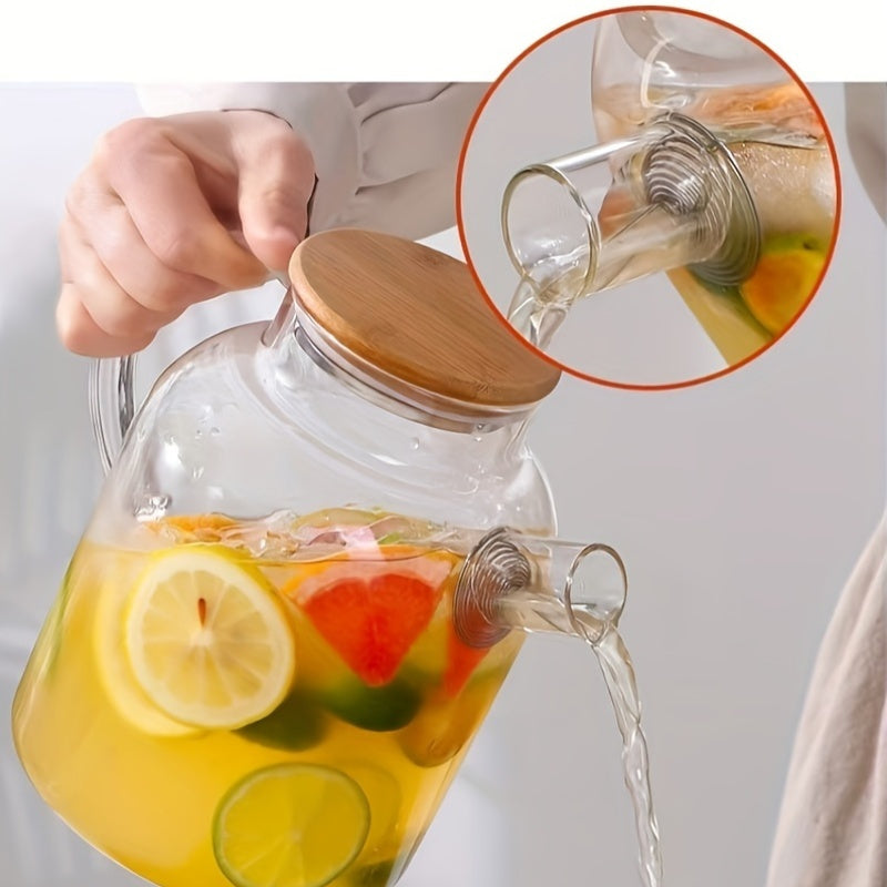 TeaVista | Borosilicaat glazen theepot met thee-ei - herbruikbaar, magnetronbestendig