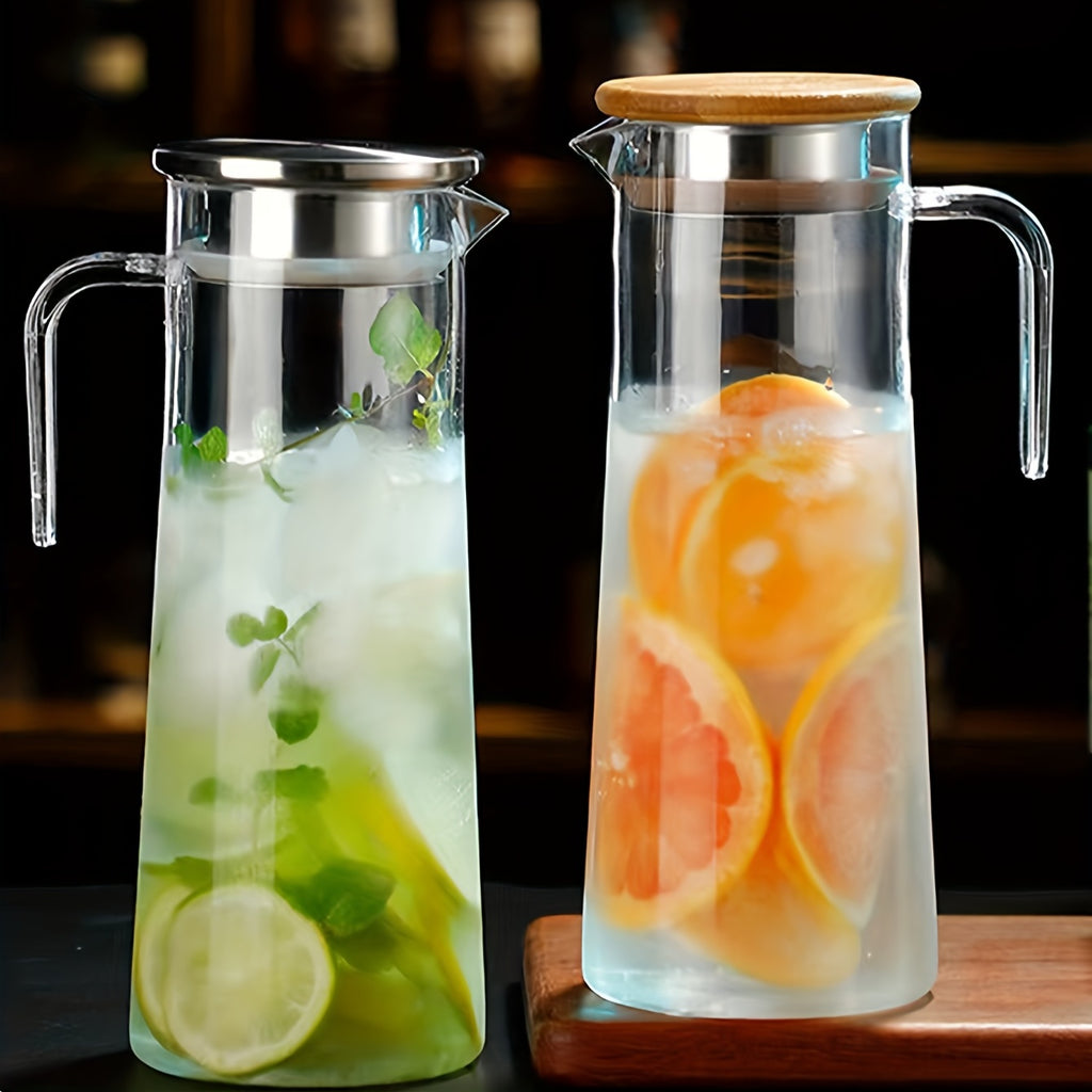CrystalPour | Transparante waterkan met deksel - Drinkgerei voor zwaar gebruik