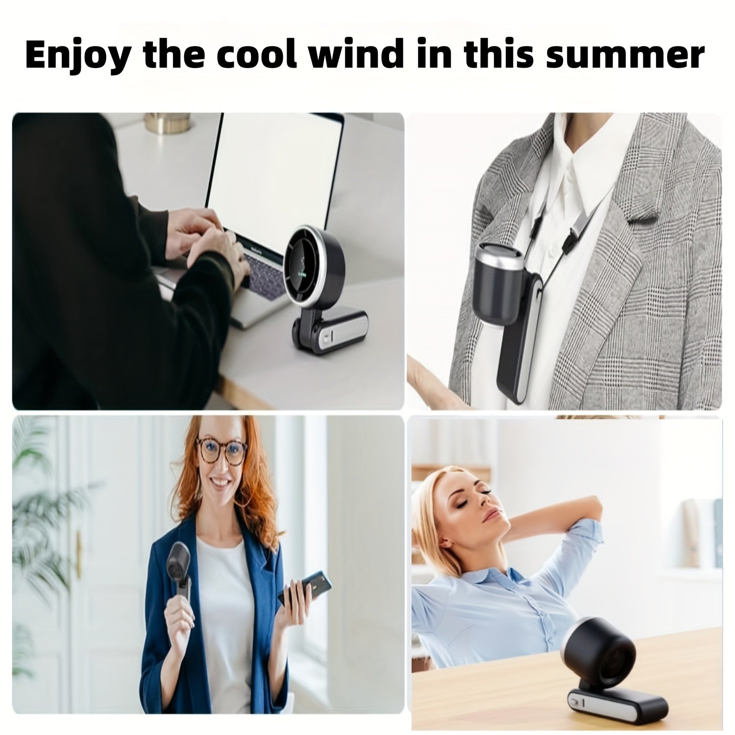 SwiftCool | Draagbare Opvouwbare Handheld Ventilator - USB Oplaadbaar, Ultra-Zacht, 5-Snelheden