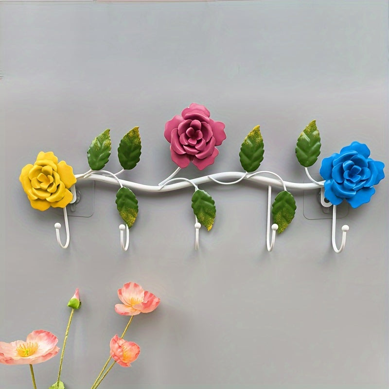 HookPetal | Creatieve IJzeren Rozen Wandhaken – Rustieke Decoratieve Haken