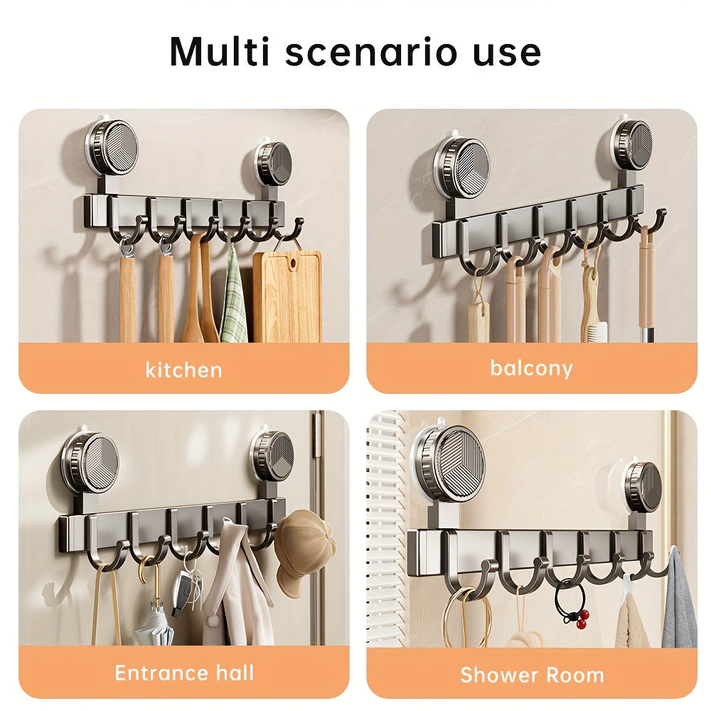 SureGrip | Zwaar uitgevoerde zuignaphaak – Deurorganizer voor handdoeken, jassen, sleutels