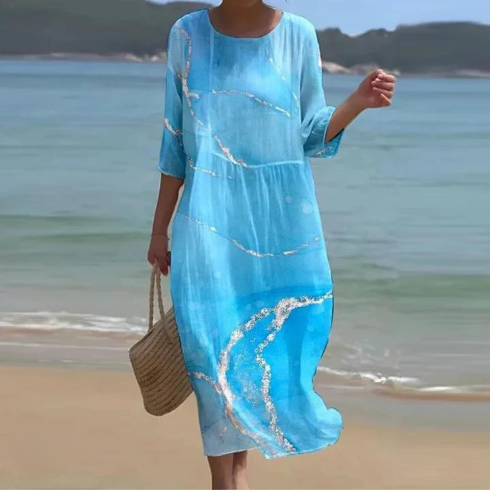 Valia | Casual zomertuniek voor dames – Luchtige jurk met losse pasvorm