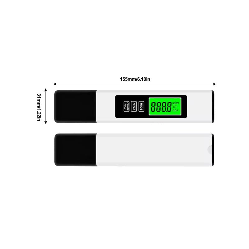 AquaScan | 4-in-1 digitale waterkwaliteitsmeter – TDS-, EC-, PPM- en temperatuurmeter
