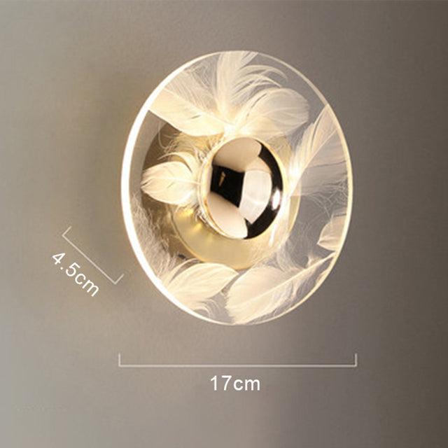 PlumeLight | Moderne Acryl Veer Wandlamp