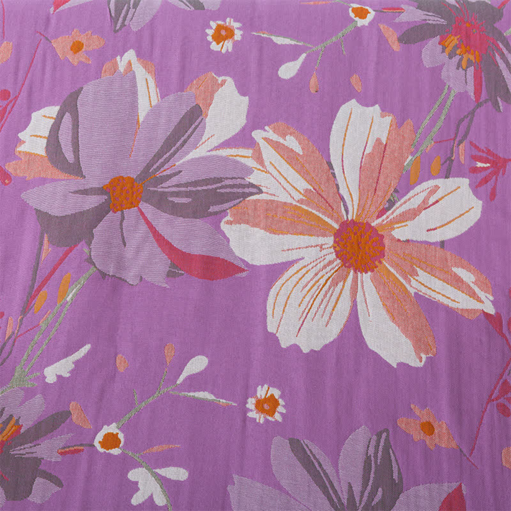 WildLoom | Badhanddoek van katoengaas – Sneldrogende handdoek met vintage wildebloemenprint