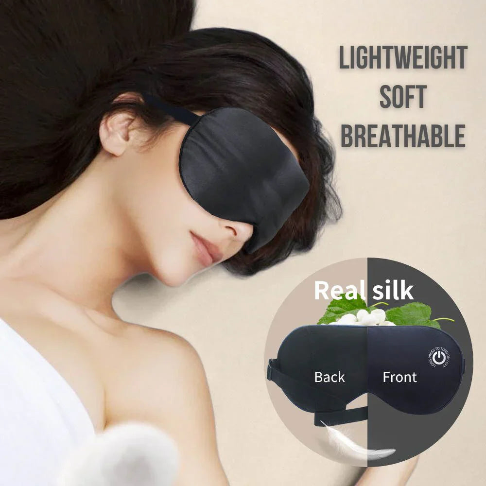 Eyeva | Draadloos verwarmd oogmasker – Rustgevende warmte en zachte massage voor vermoeide ogen