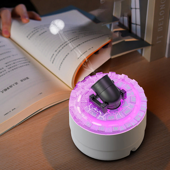 MistLava | Kanon Luchtbevochtiger & Aroma Diffuser met Waternevel, Nachtlampje & Lava Effect